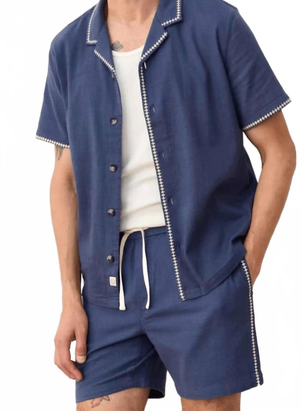 NEW MARINE LAYER saturday beach shorts in vintage indigo